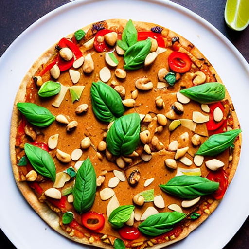 Thai Peanut Pizza