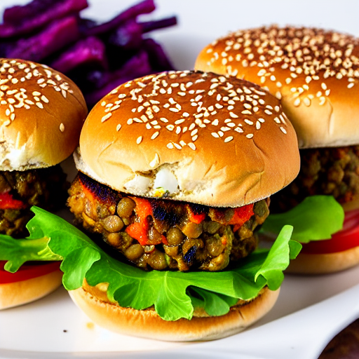 BBQ Lentil Burger