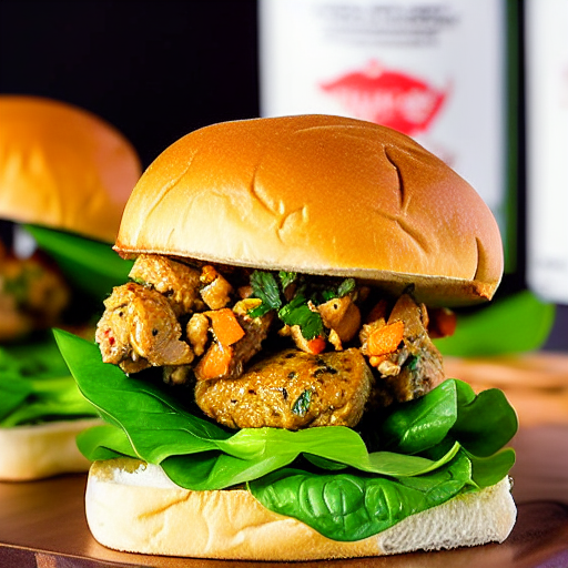 Thai Basil Chicken Burger