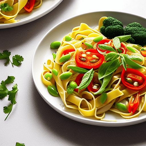 Vegetable and Egg Noodles