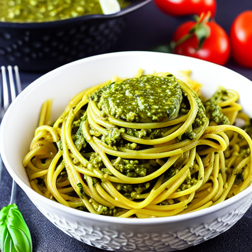 Pasta con Pesto di Basilico