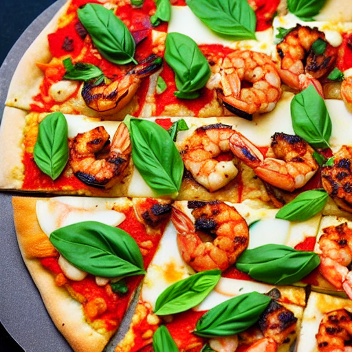 Keto Spicy Shrimp Pizza