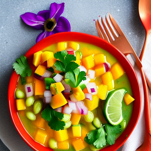 Ceviche de Mango Vegano