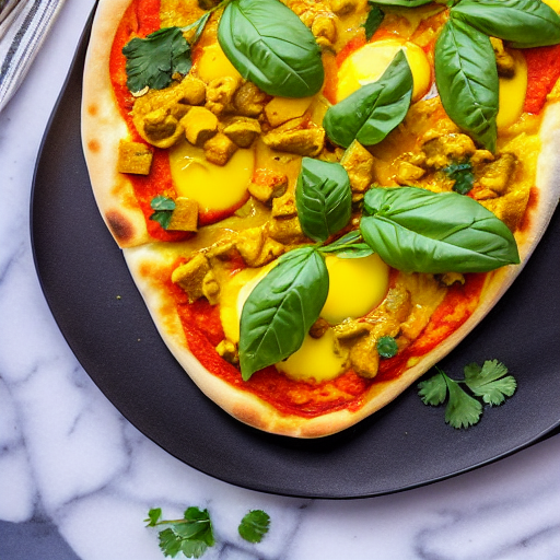 Egg Curry Pizza