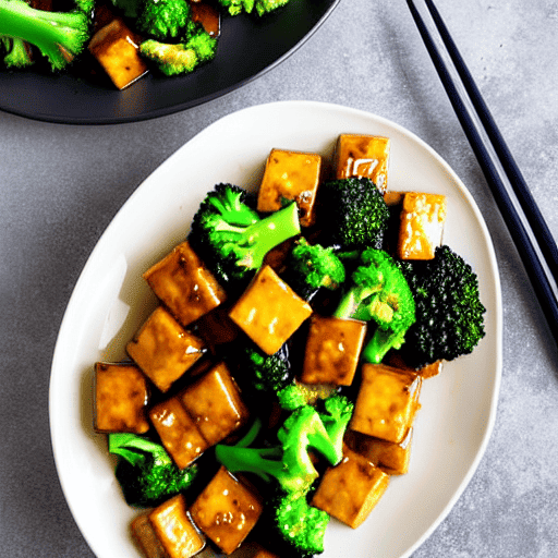 Sweet and Sour Tofu and Broccoli
