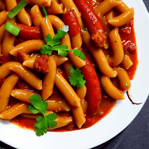 Macarrão com Linguiça