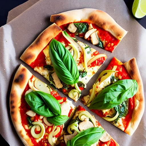 Keto Thai Basil Pizza