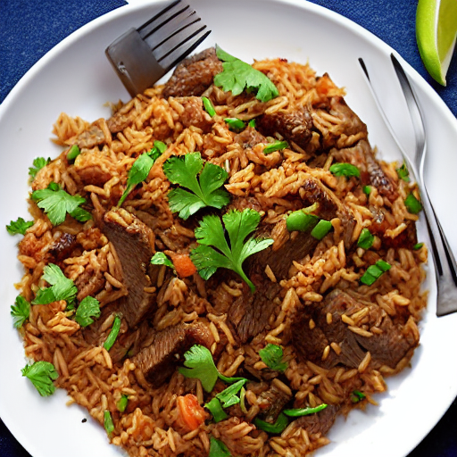 Beef and Rice Pilaf