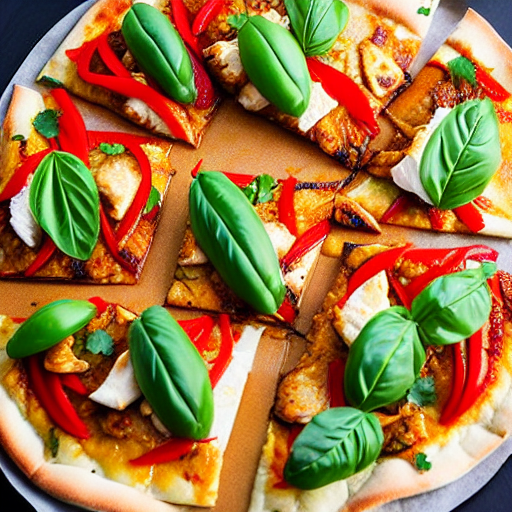 Thai Spiced Fish Pizza