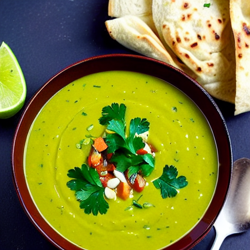 Cilantro and Garlic Soup