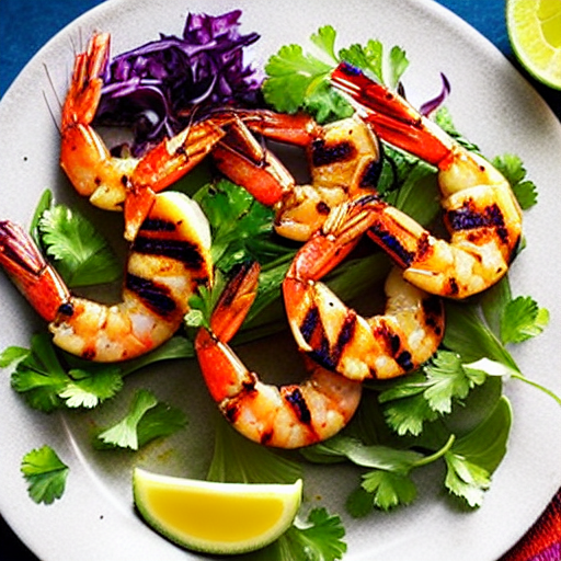 Grilled Prawns with Chermoula