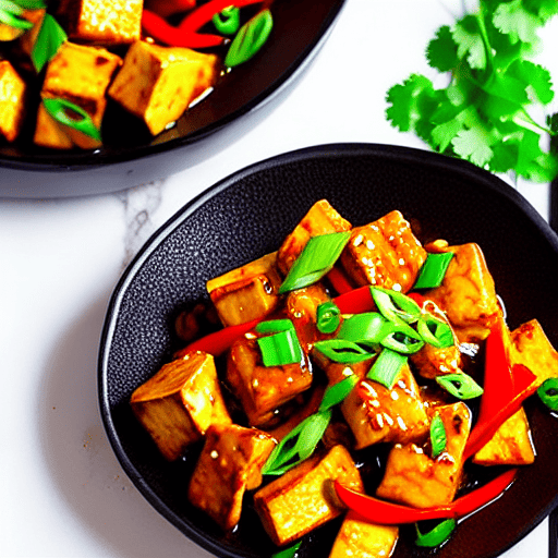 Sichuan Spicy Chicken and Tofu Stir-Fry