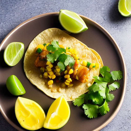 Tacos de Pescado al Piña y Cilantro
