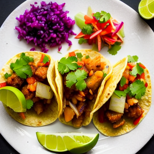 Tacos de Pescado al Guayaba y Piña y Jengibre
