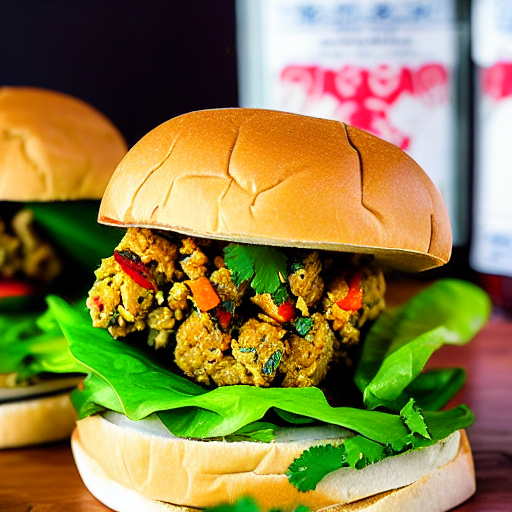 Larb Tofu Burger