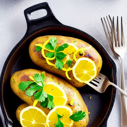 Baked Potatoes with Lemon
