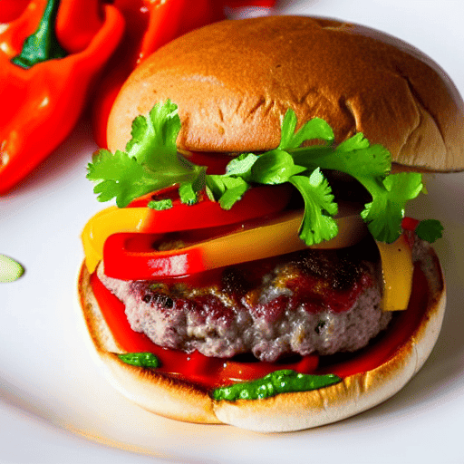 Hamburguesa de Pimientos