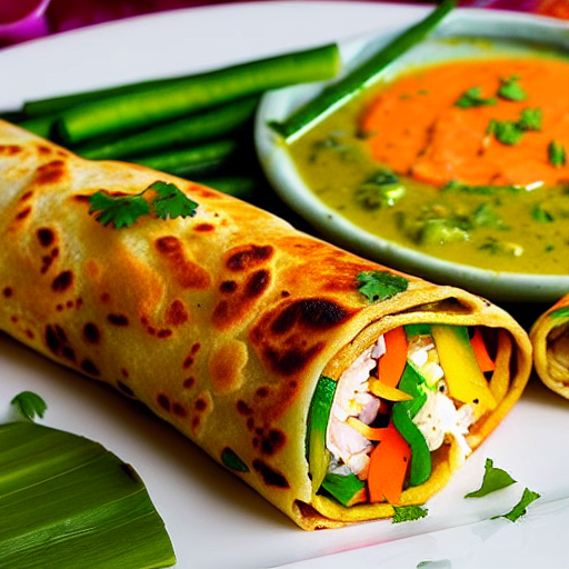 Fish Kathi Roll