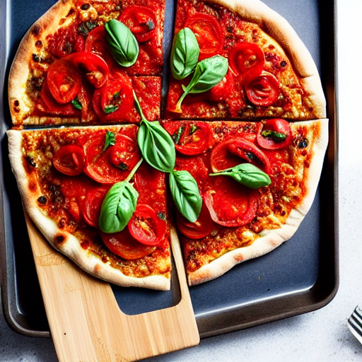 Eggplant and Tomato Pizza