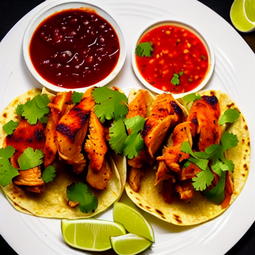 Tacos de Pollo en Salsa de Jengibre