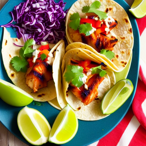 Halal BBQ Fish Tacos