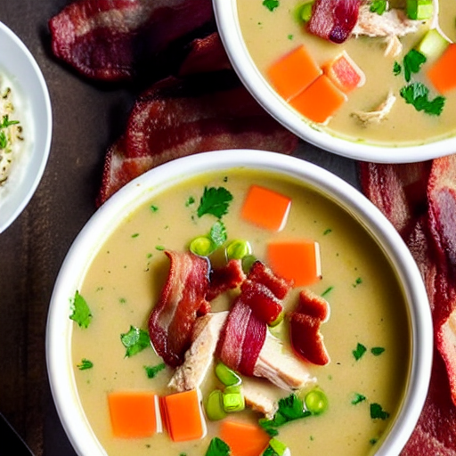 Keto Chicken and Bacon Soup