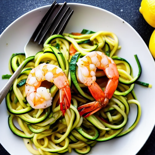 Shrimp and Zucchini Noodles
