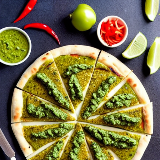 Wasabi Pesto Pizza