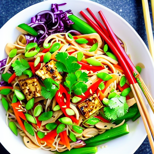 Noodle Salad with Tofu