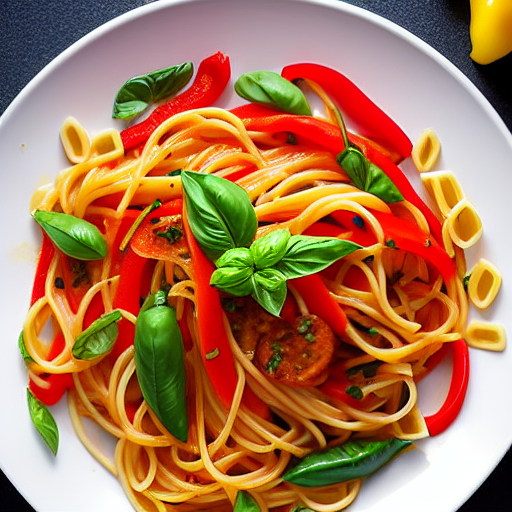 Pasta with Bell Peppers