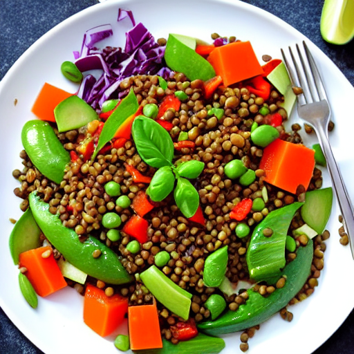 Vegetable and Lentil Salad