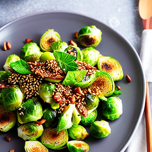 Korean Brussels Sprouts Salad