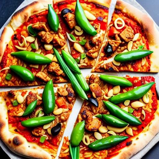 Keto Kung Pao Chicken Pizza