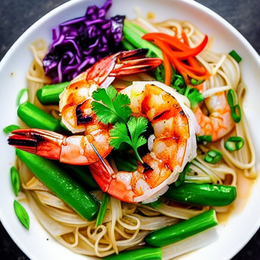 Bún Tôm Nướng Sả