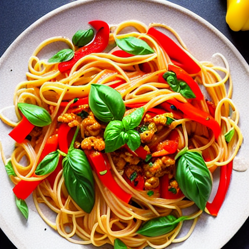 Pasta with Bell Peppers