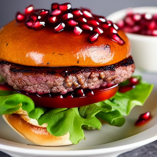 Pomegranate Glazed Burger