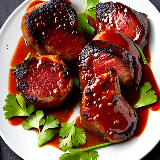 Barbecued Elk Chops