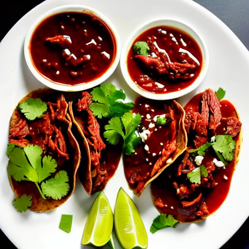 Tacos de Res en Salsa de Tamarindo y Cilantro y Jengibre