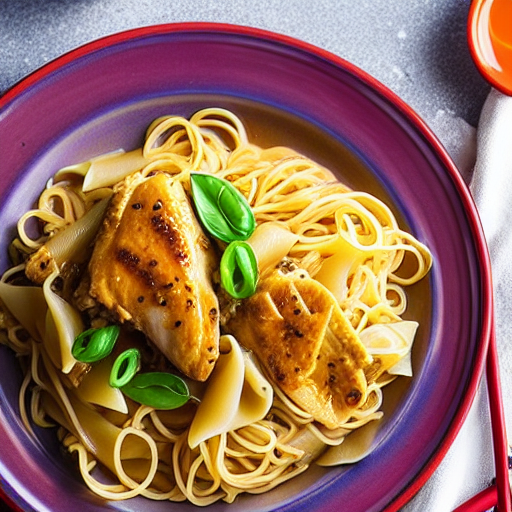 Egg Noodles with Chicken