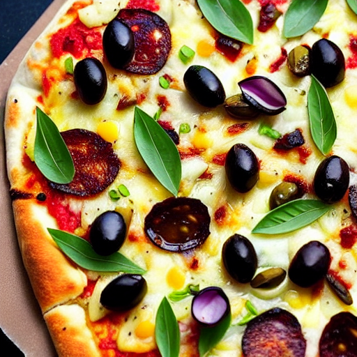 Fennel and Olive Pizza