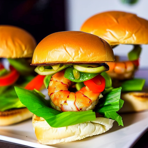 Wasabi Shrimp Burger