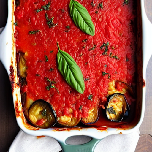 Baked Eggplant and Tomato Bake