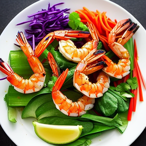 Tôm Nướng Ngũ Vị