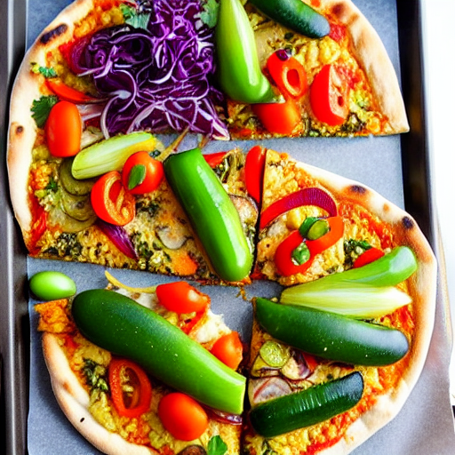 Keto Thai Veggie Pizza
