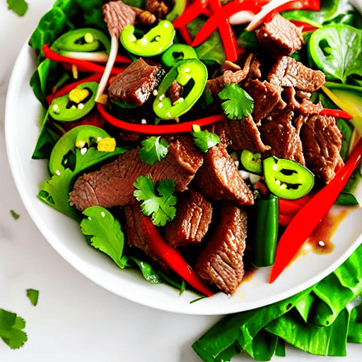 Keto Spicy Beef Salad