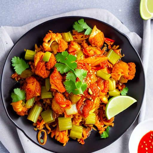 Kimchi Fried Cauliflower