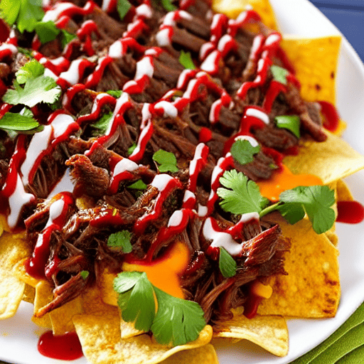 BBQ Pulled Beef Nachos