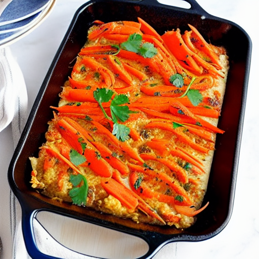 Keto Shrimp and Carrot Bake