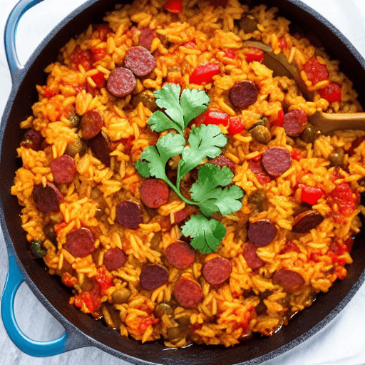 Arroz con Chorizo Vegano