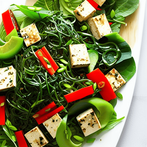 Seaweed Tofu Salad